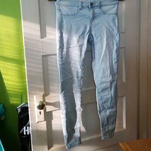 Super light wash jeggings